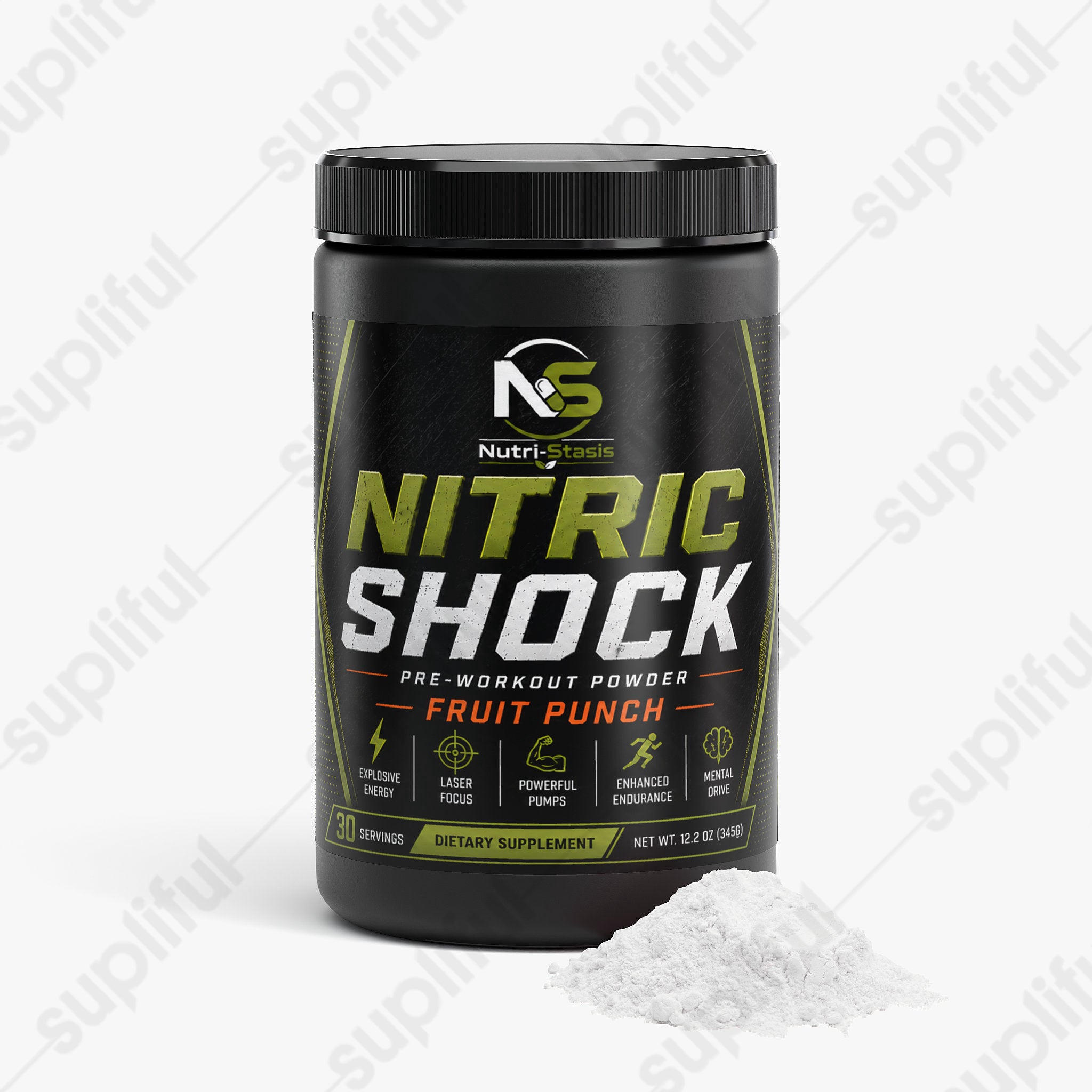 Nitric Shock Pre-Workout Powder (Fruit Punch)