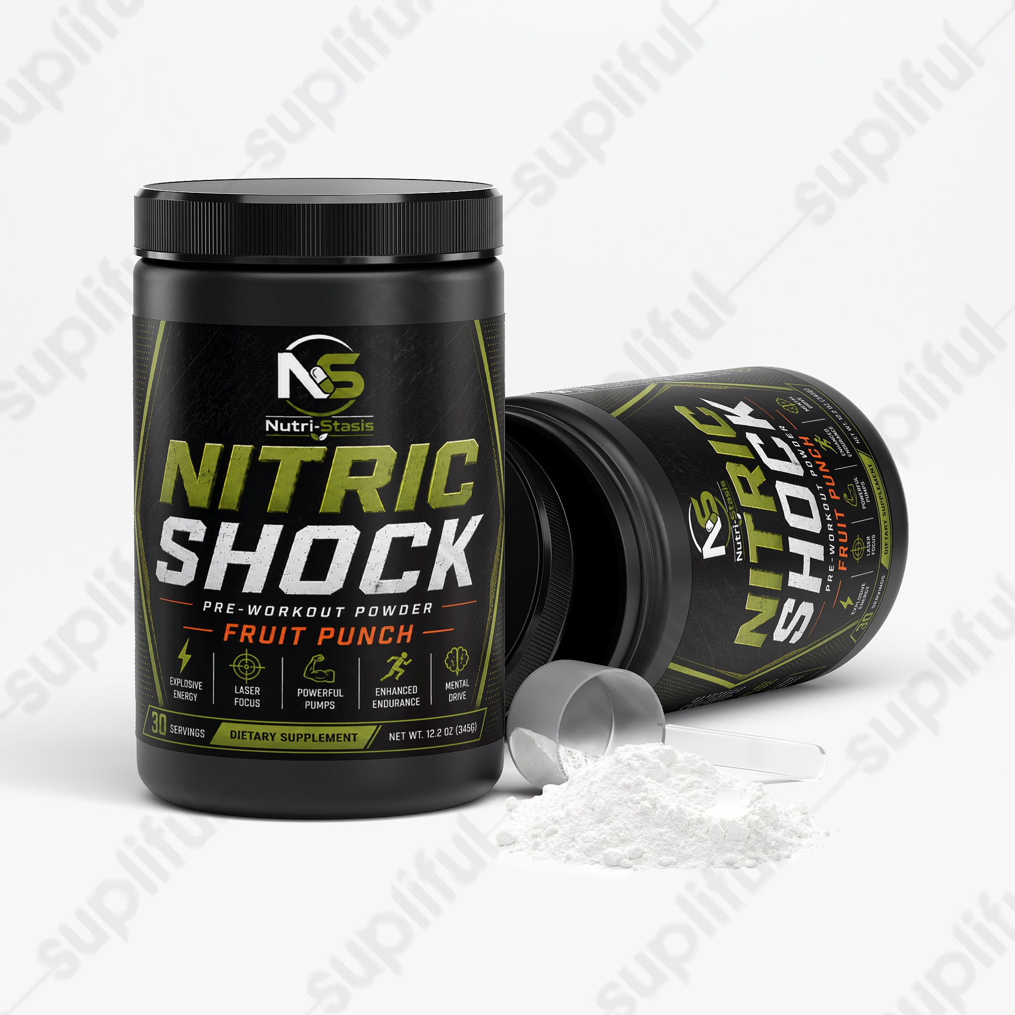 Nitric Shock Pre-Workout Powder (Fruit Punch)