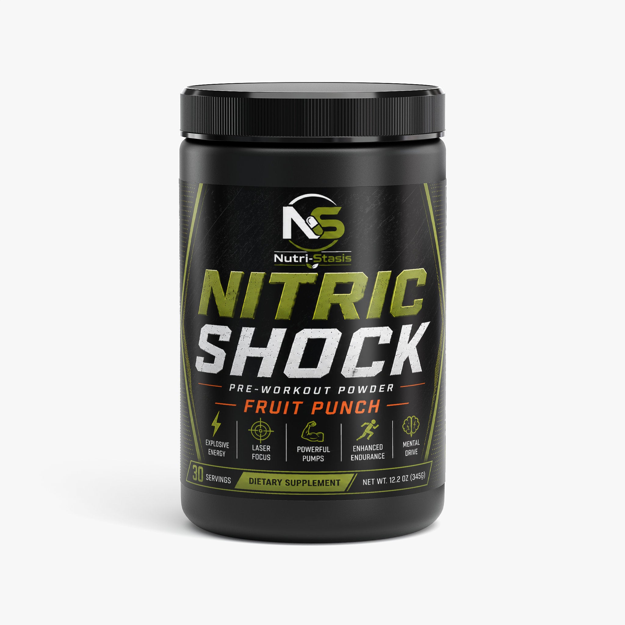 Nitric Shock Pre-Workout Powder (Fruit Punch)