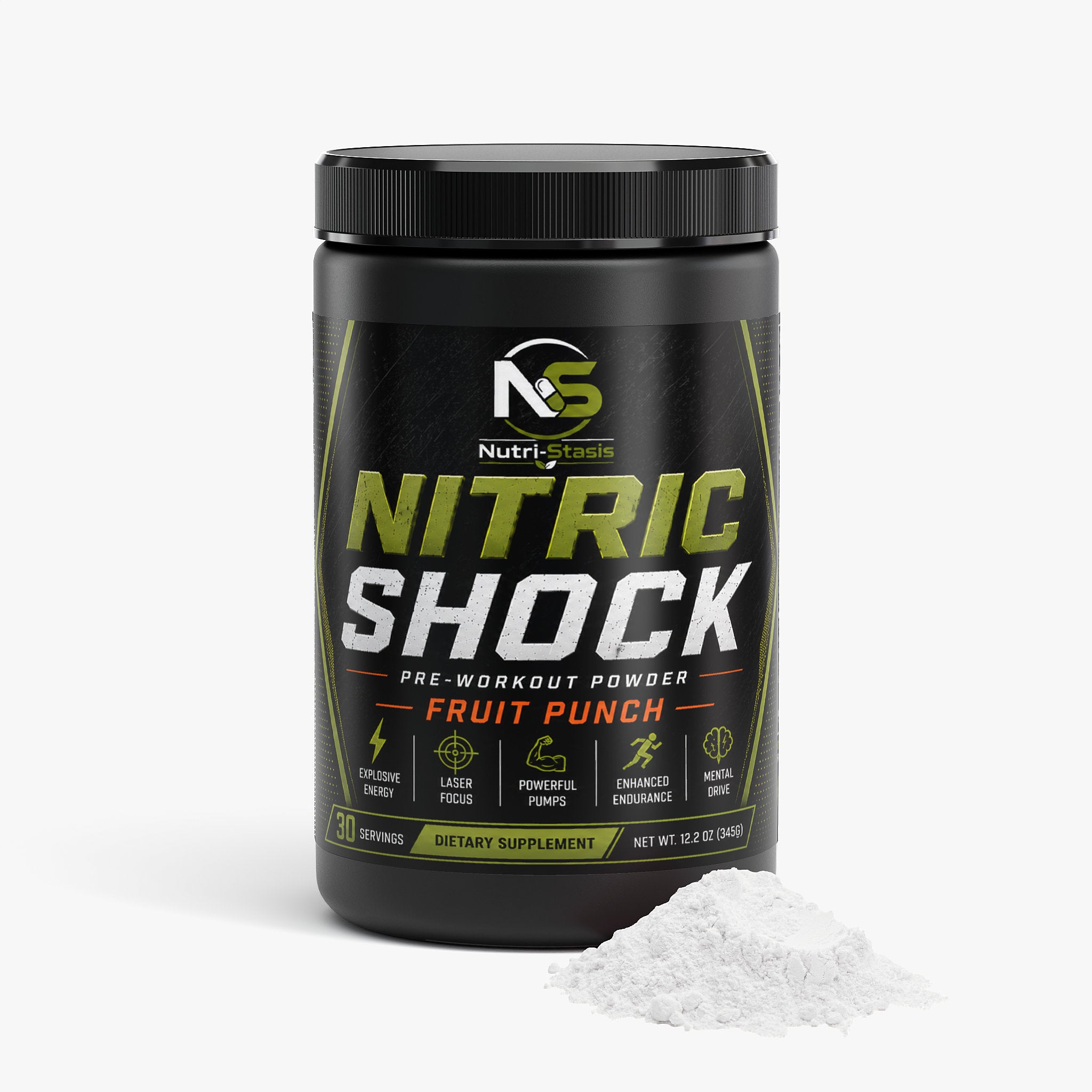 Nitric Shock Pre-Workout Powder (Fruit Punch)