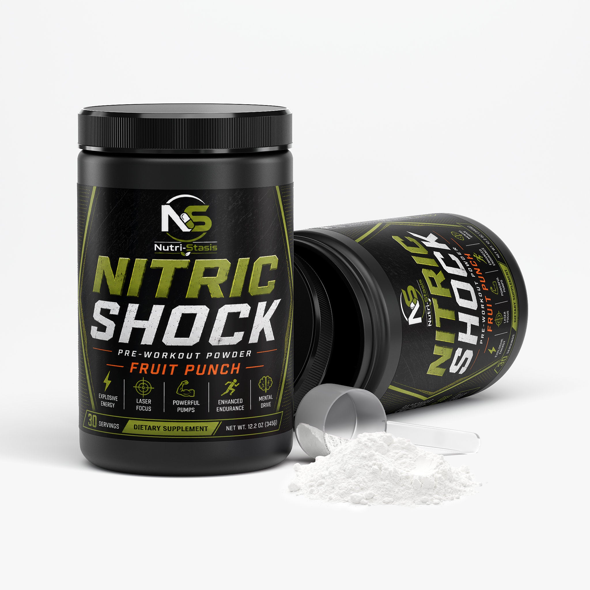 Nitric Shock Pre-Workout Powder (Fruit Punch)