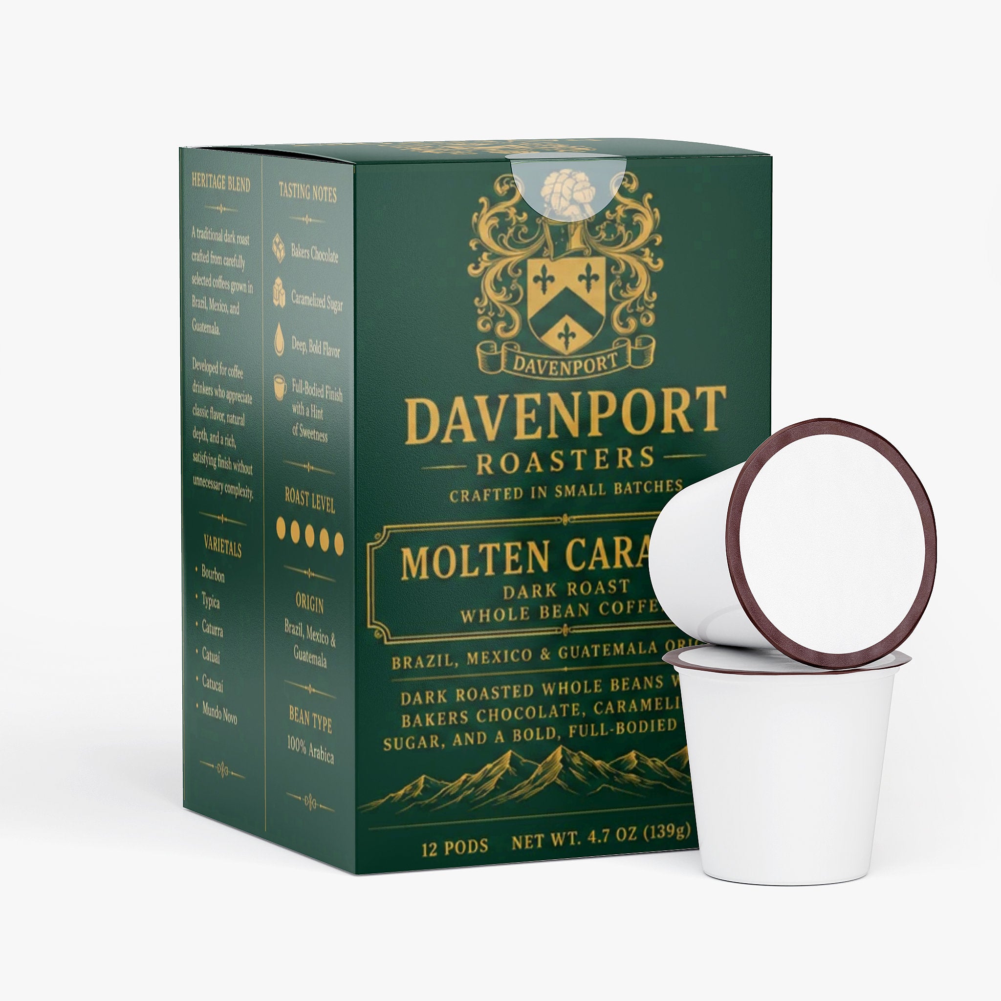 Molten Caramel Coffee Pods (Dark Roast)