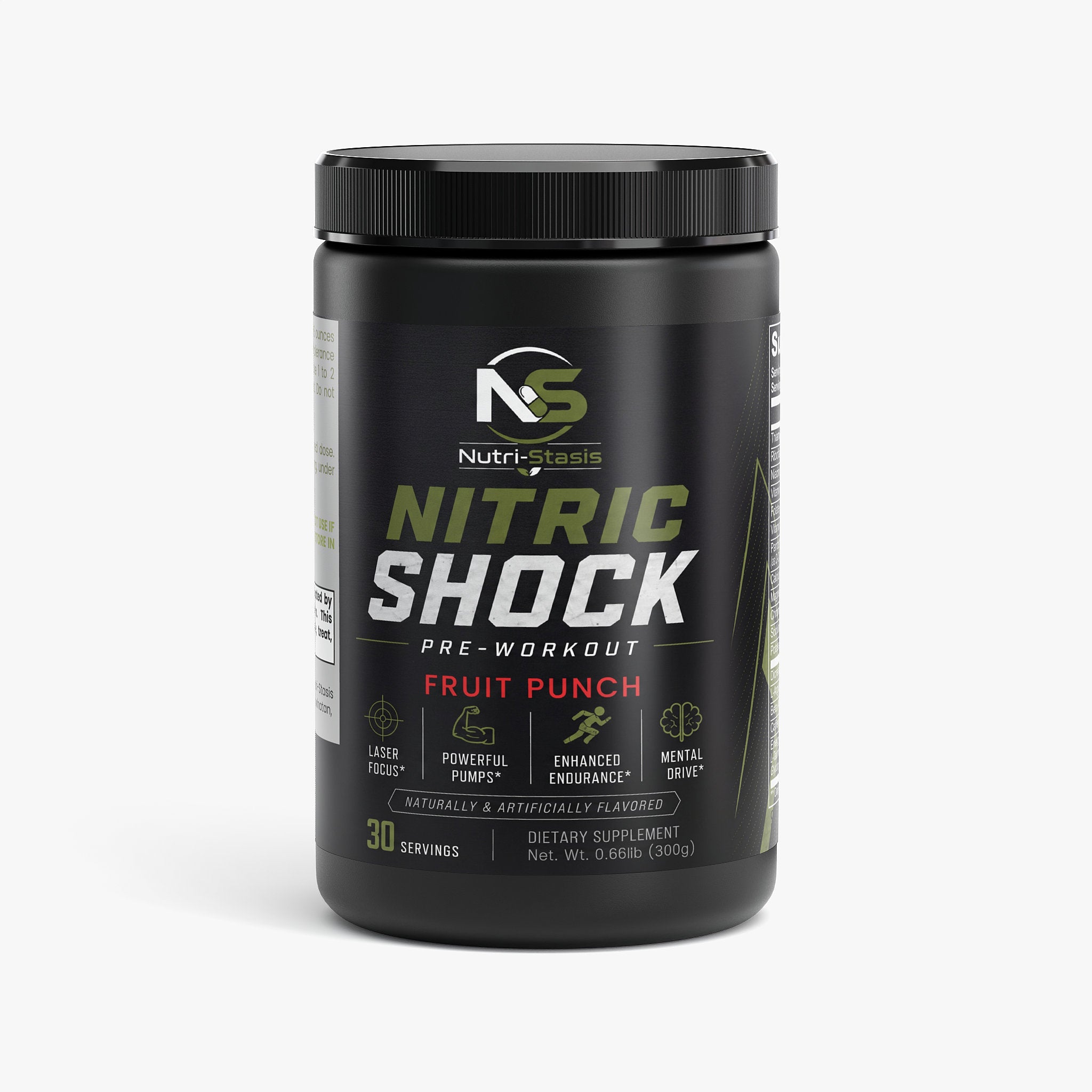 Nitric Shock Pre-Workout Powder (Fruit Punch)